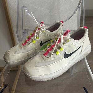 Nike Nyjah Free 2 SB White Volt - Nike men's sneakers